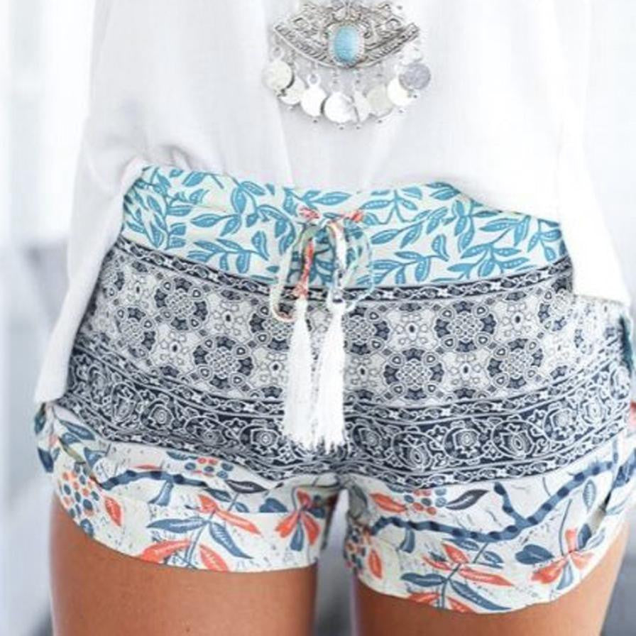 Summer Fashion Floral Female Shorts