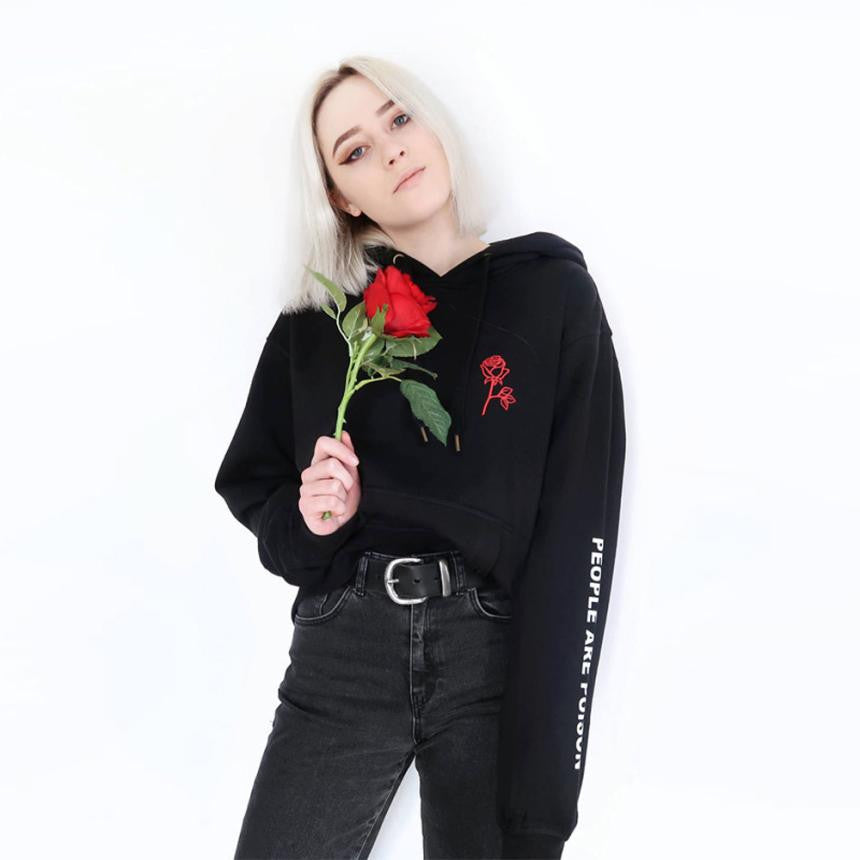 Rose Printed Sweatshirt
