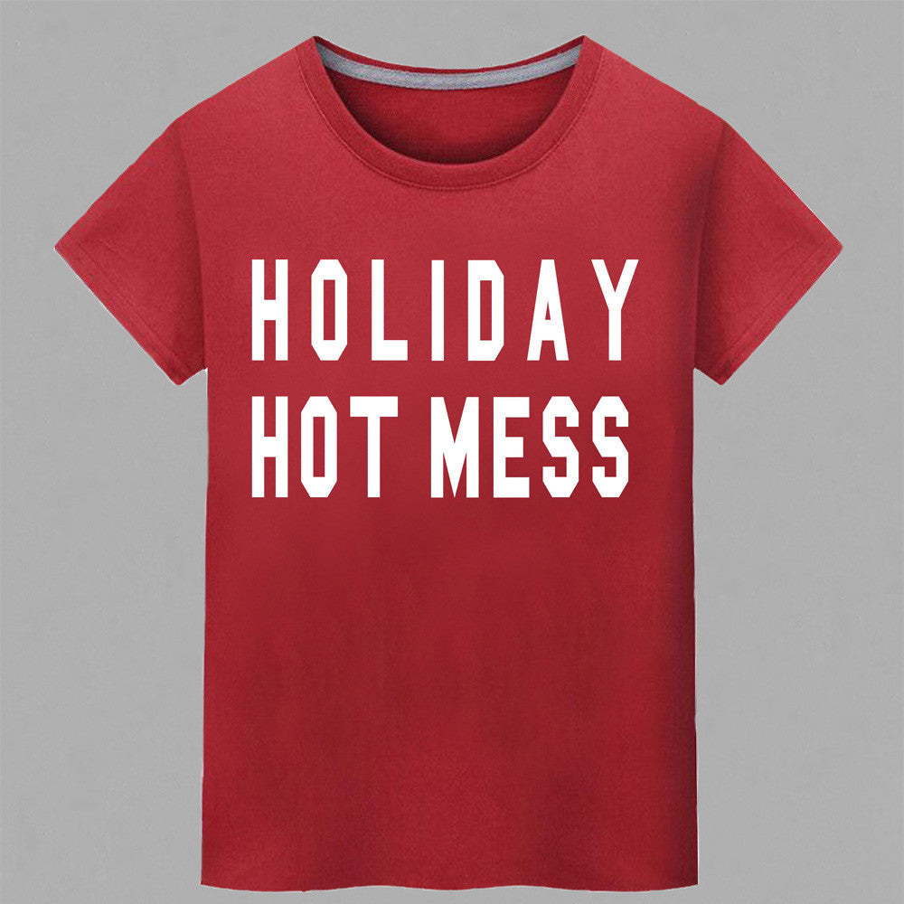 Casual Letters Printed T-Shirt