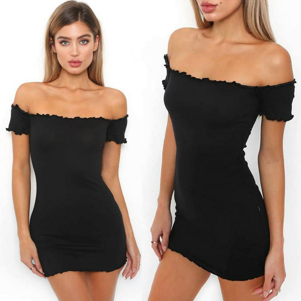 Womens Off Shoulder Mini Dress