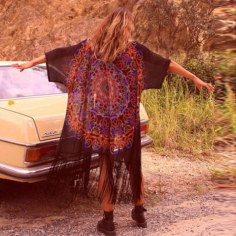 Women Floral Print Chiffon