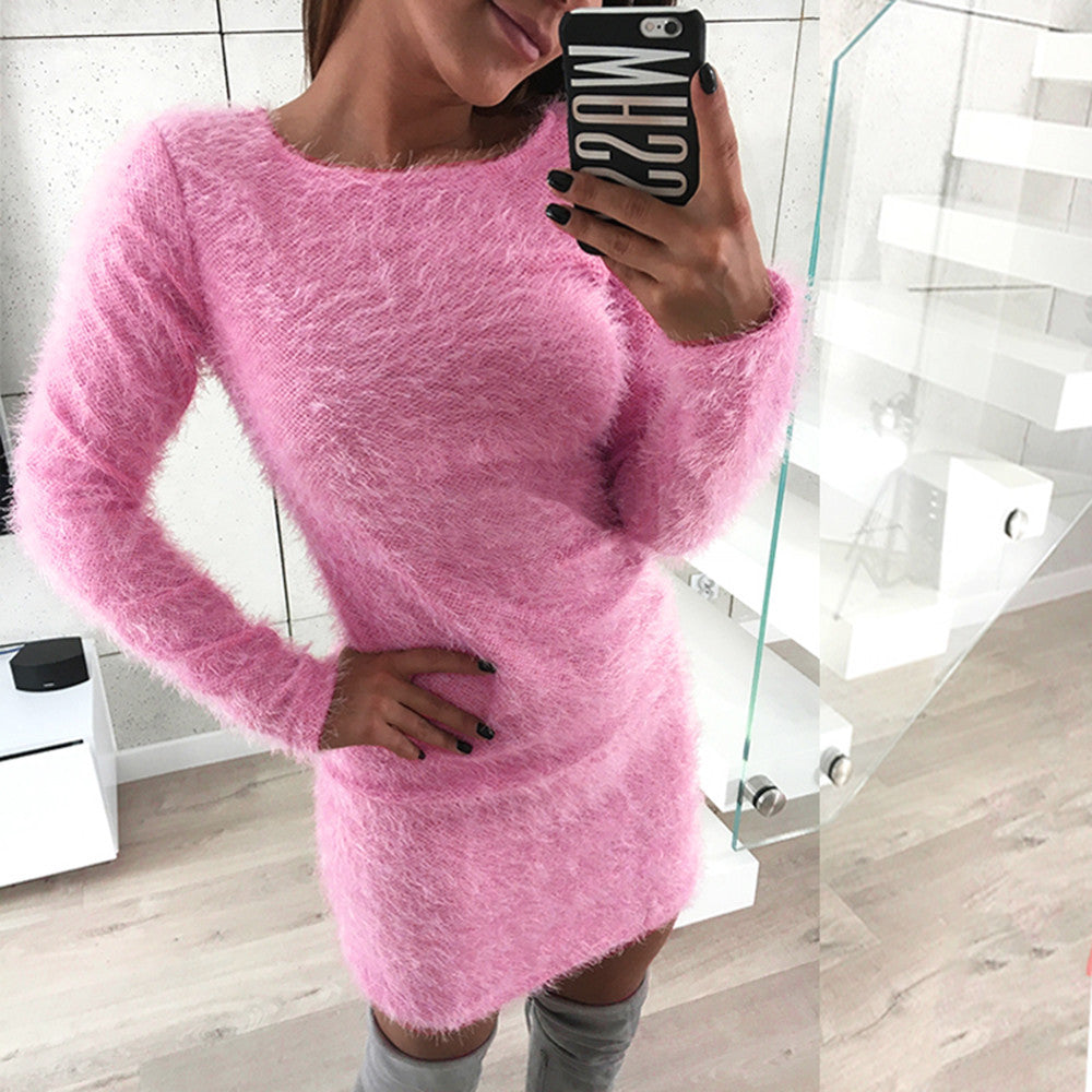Women Winter Long Sleeve Dress