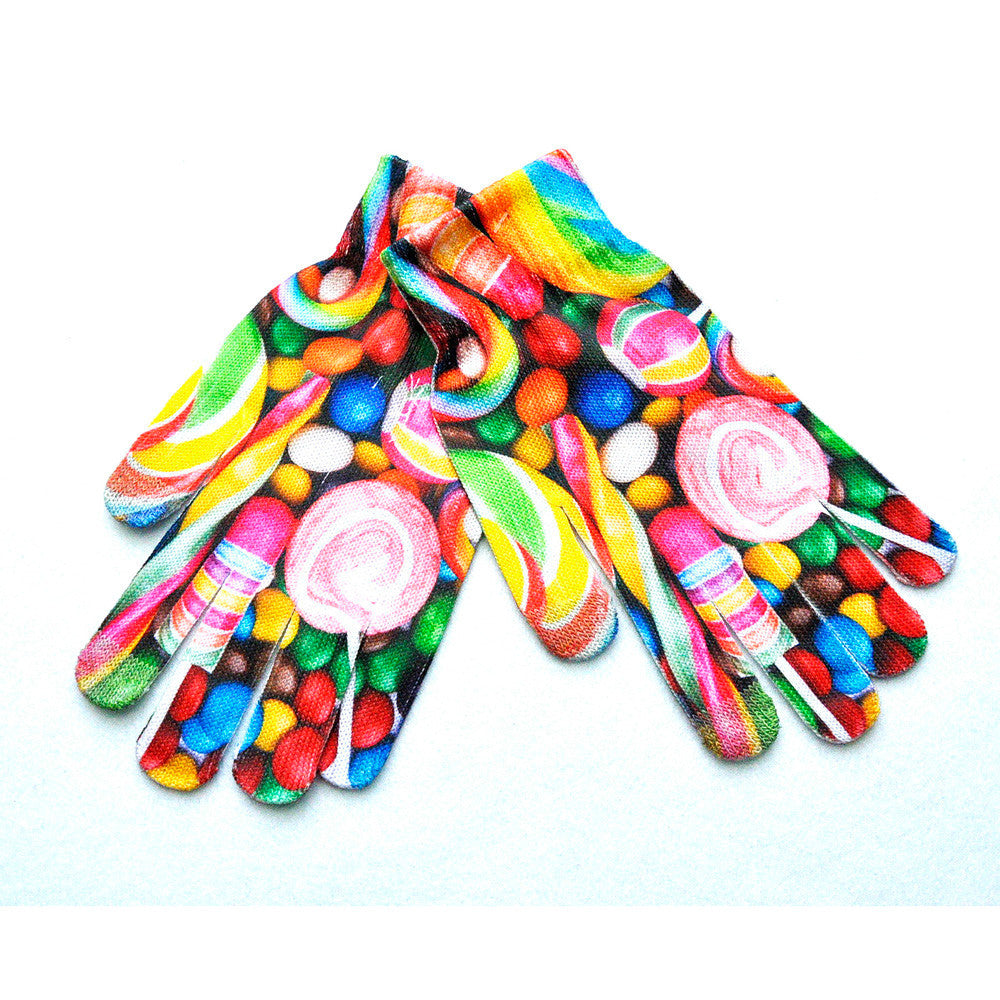 Winter Warm 3D Print Knitted Gloves