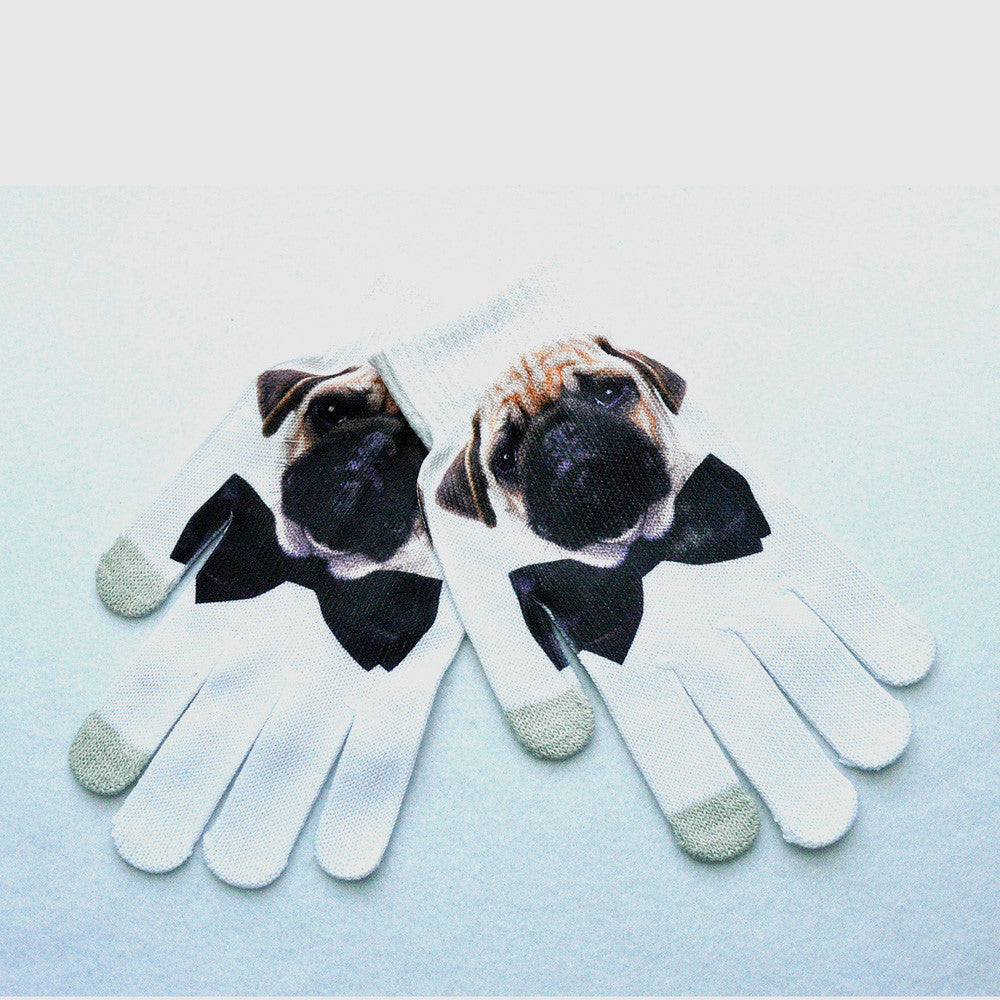 Winter Warm 3D Print Knitted Gloves