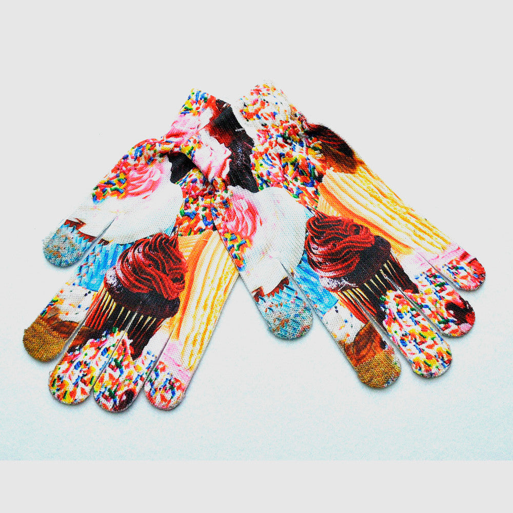 Winter Warm 3D Print Knitted Gloves