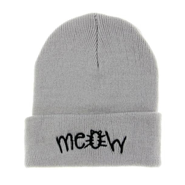 Winter Knitting MEOW Beanie