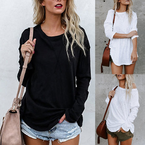 Plus Size Women's Long Sleeve Chic Blouse