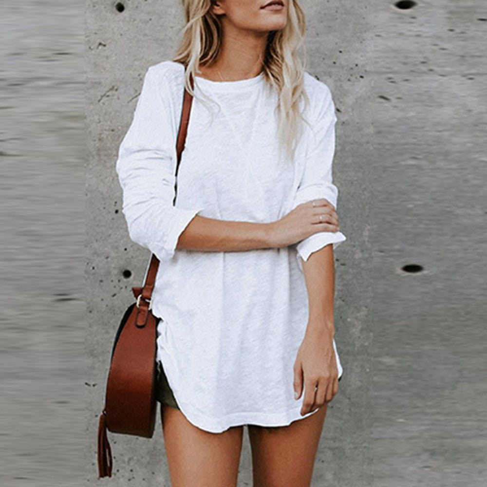Plus Size Women's Long Sleeve Chic Blouse